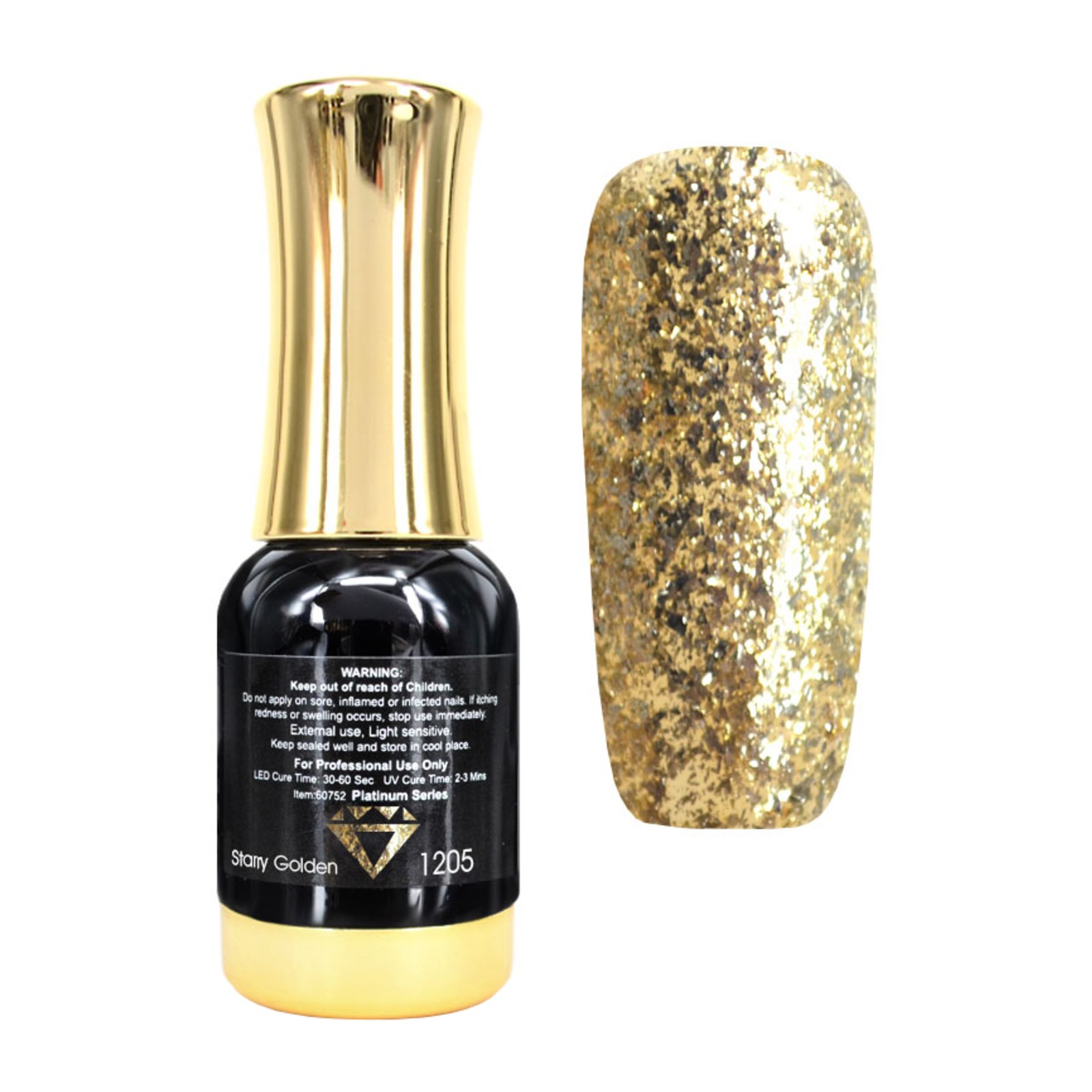 Venalisa -  1205 platinasti gel Zvezdno zlato -  12 ml