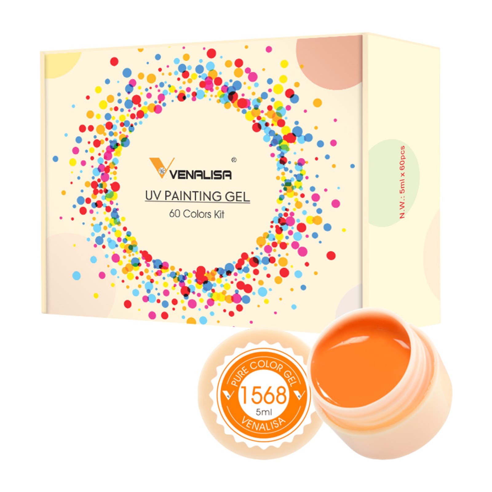 Venalisa -  BARVNI GEL -  60 barvnih gelov