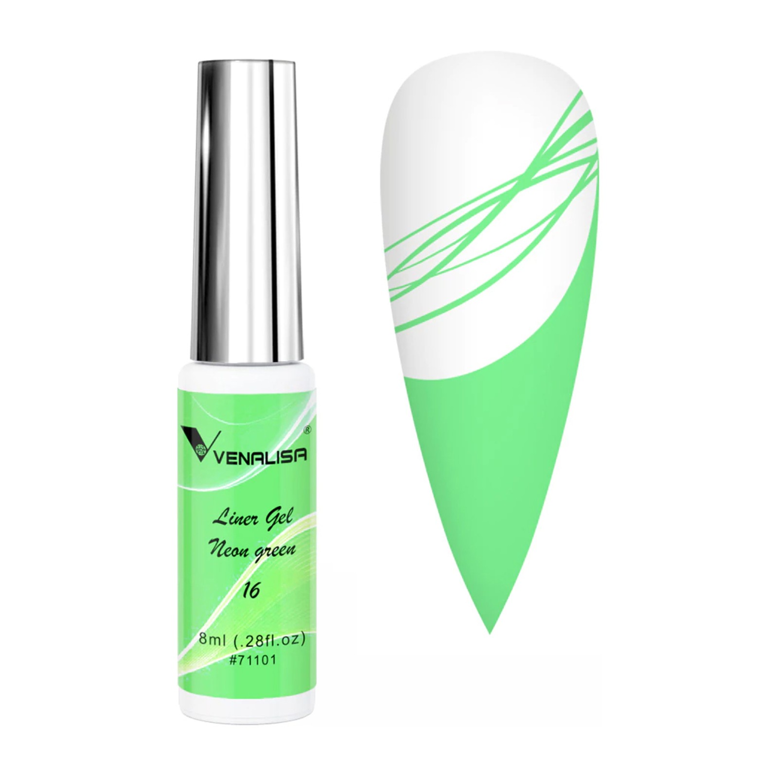 Venalisa -  Liner gel -  16 | Neon zelena -  8 ml