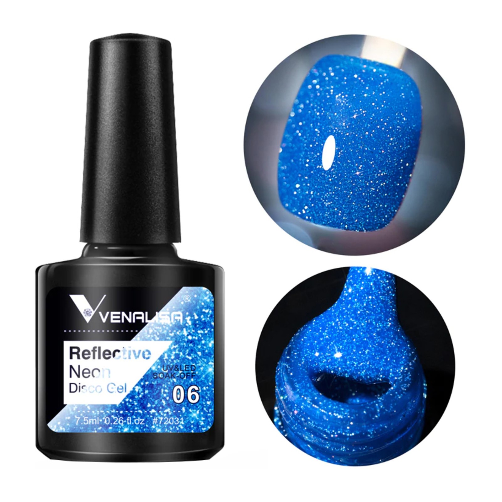 Venalisa -  Odsevni neonski disko gel -  BD06